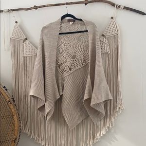 Free People Cape Sweater